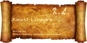 Kasztl Lizandra névjegykártya